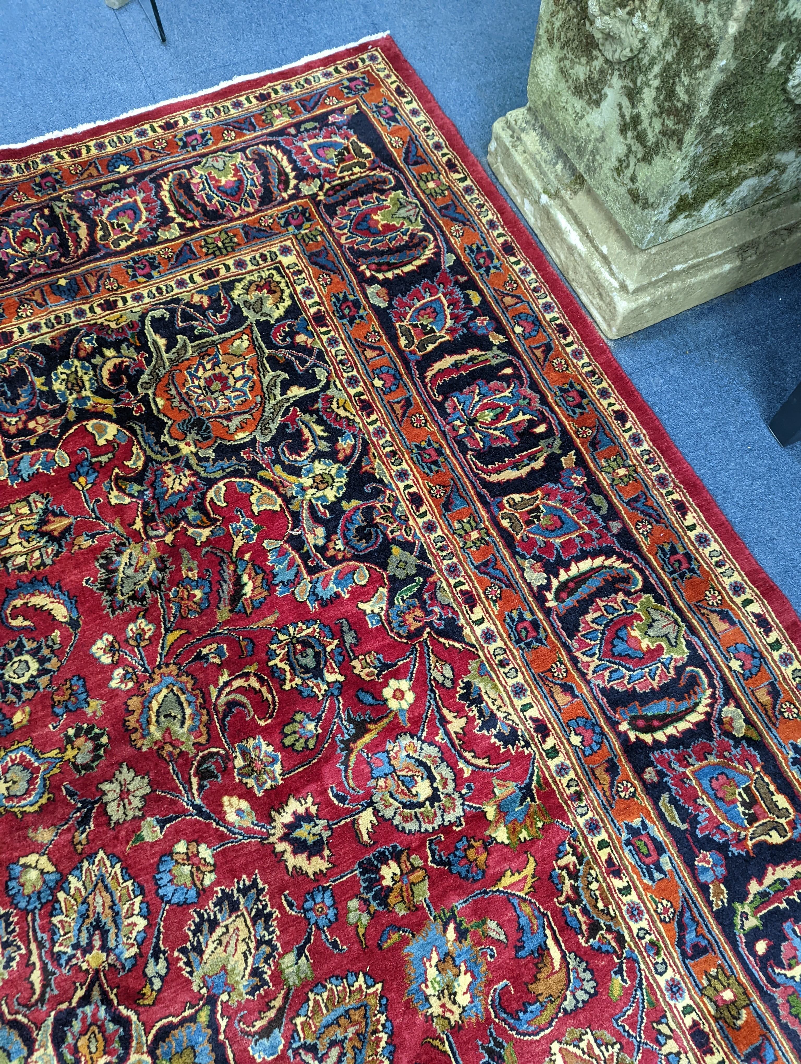 A Kashan carpet, 365 x 245cm